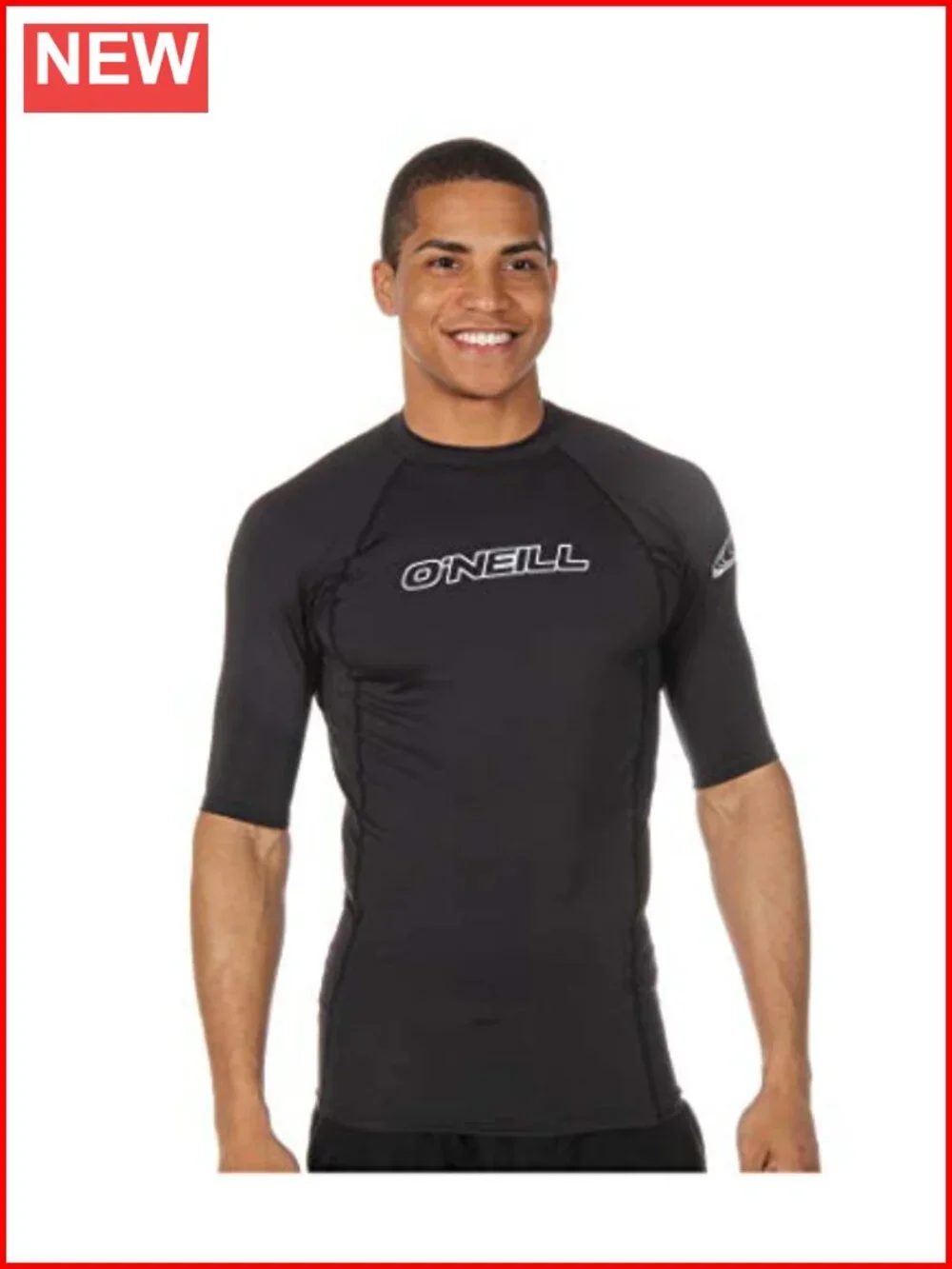 UPF 50+ Short Sleeve Rashguard for Men Surfing Swim Shirt